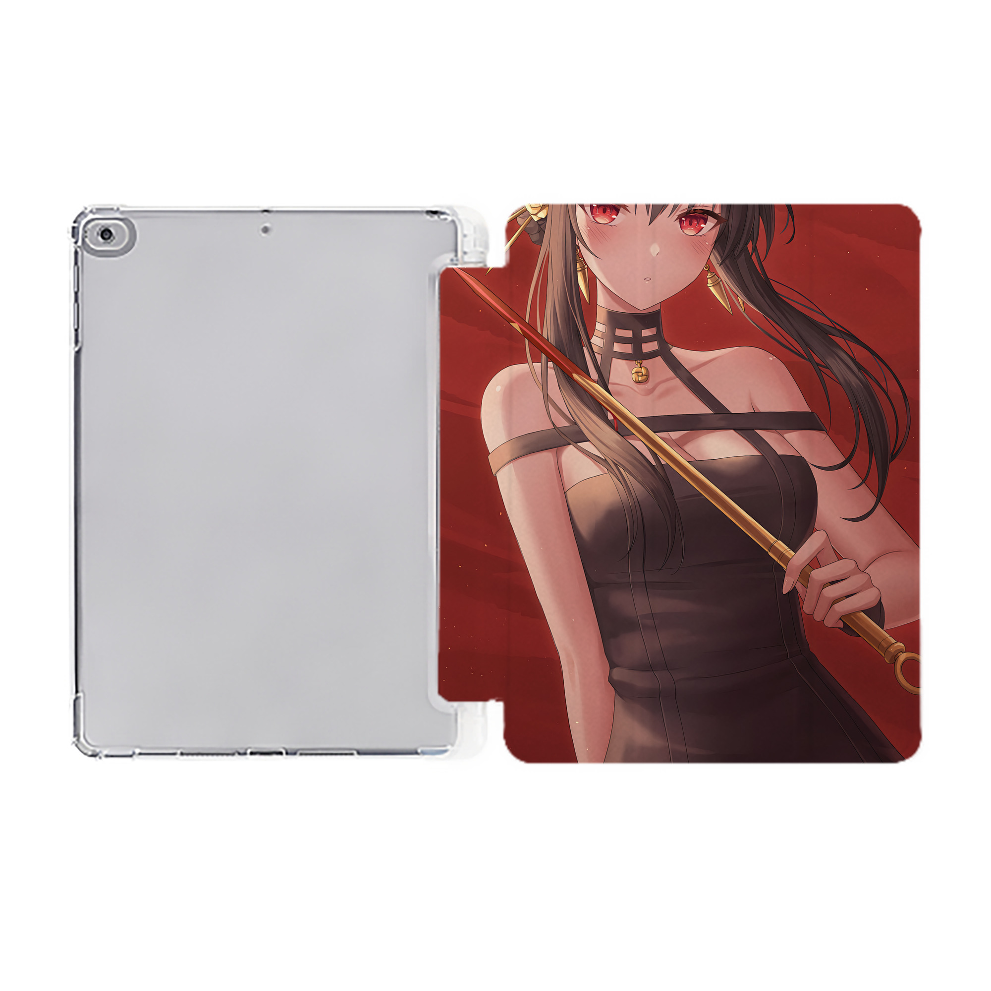 （画像用） SPY×FAMILY间谍家家酒 IPad ケース ペン収納付き 三つ折りスタンド PUレザー×シリコン 対応機種9.5/10.5/10.9インチ